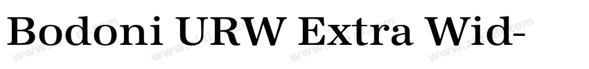 Bodoni URW Extra Wid字体转换
